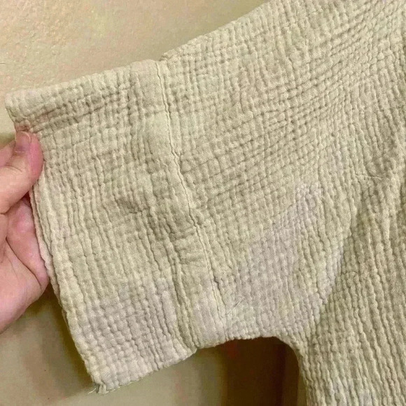 Jones & Co. Jones New York Beige Muslin Lace Top 1X Plus Size - Picture 3 of 6